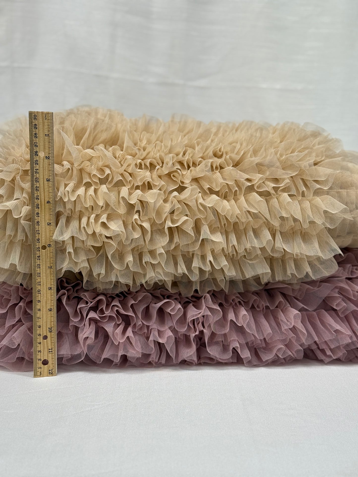 Ruffle Mesh/HALF yards