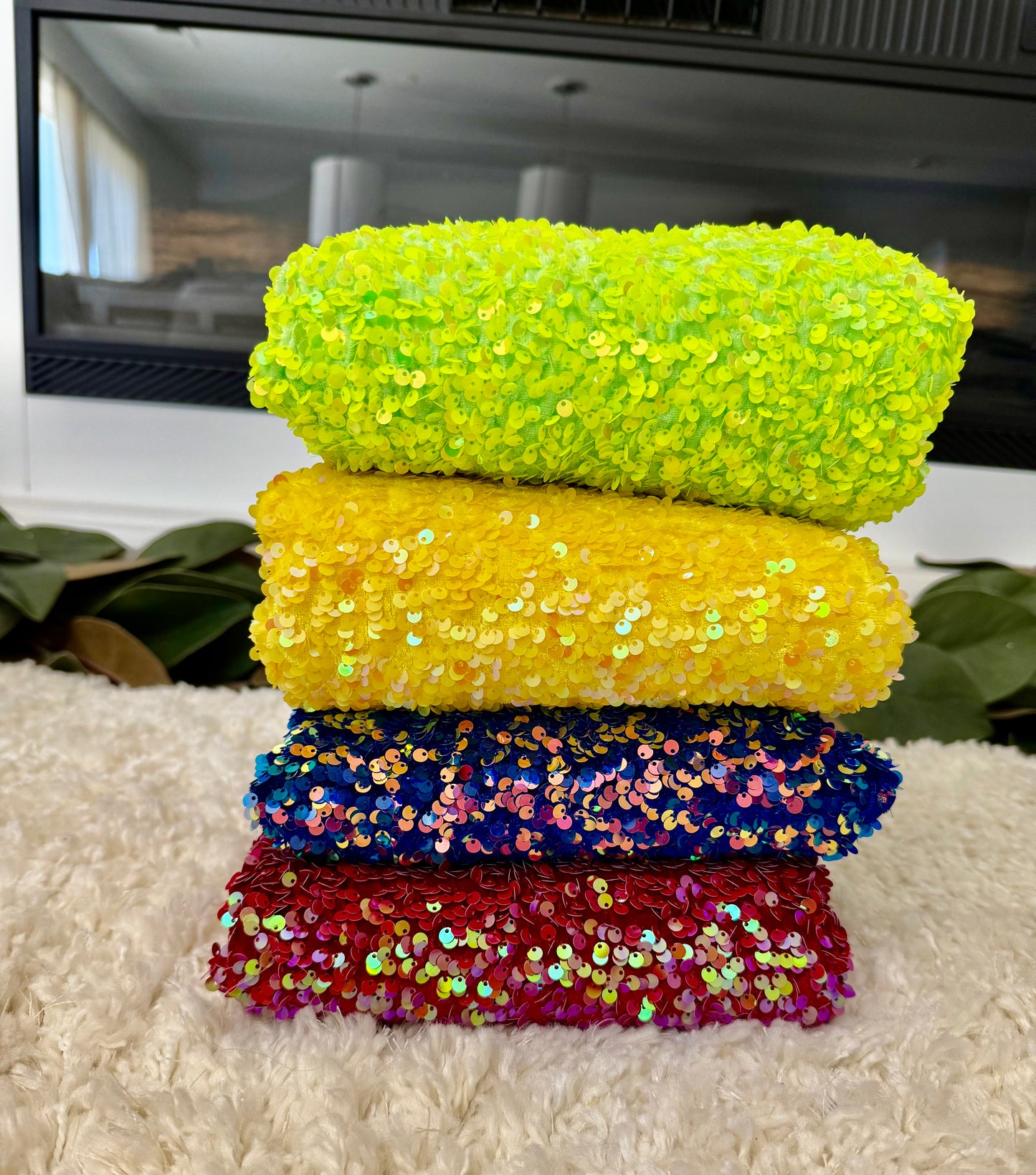Sequin bundle one HALF yard per each/10 half yards