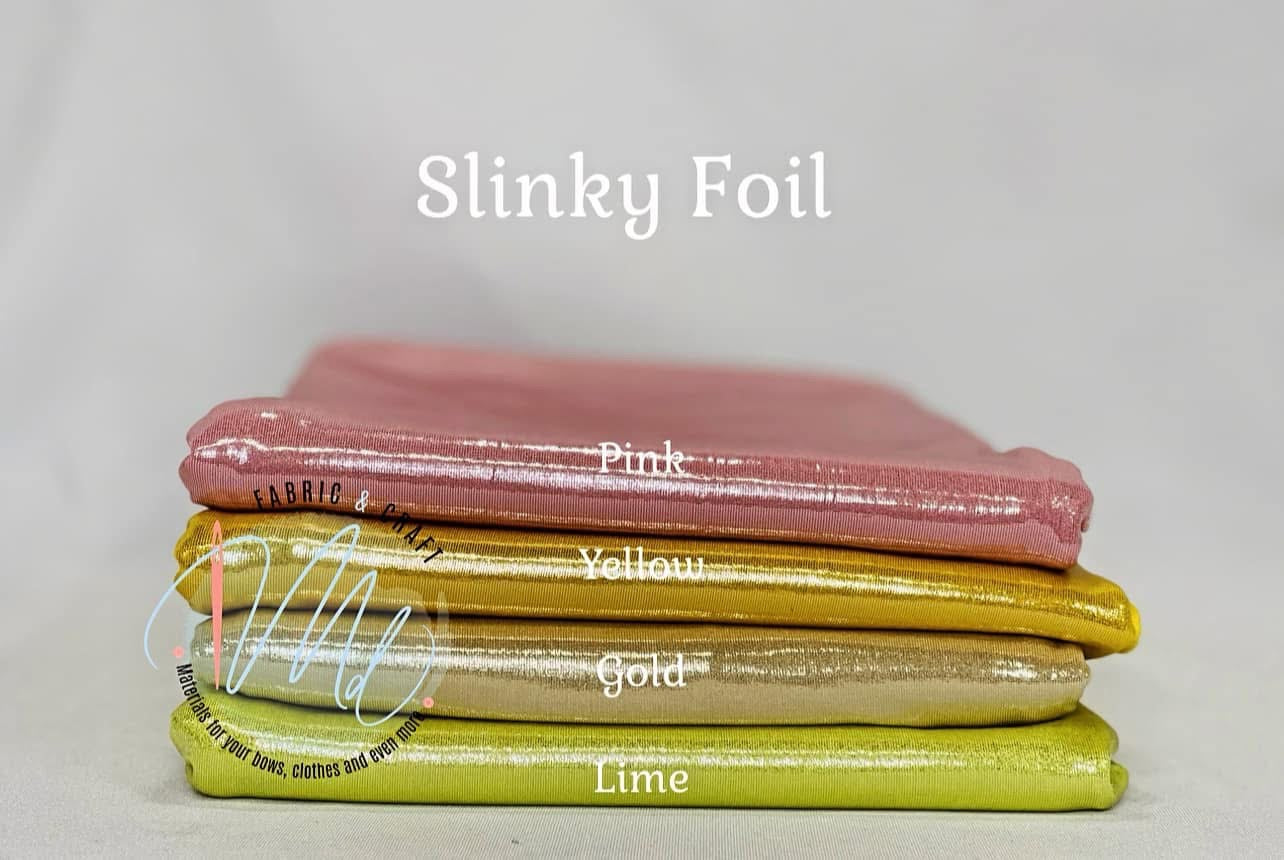 Slinky foil bundle one yard per color