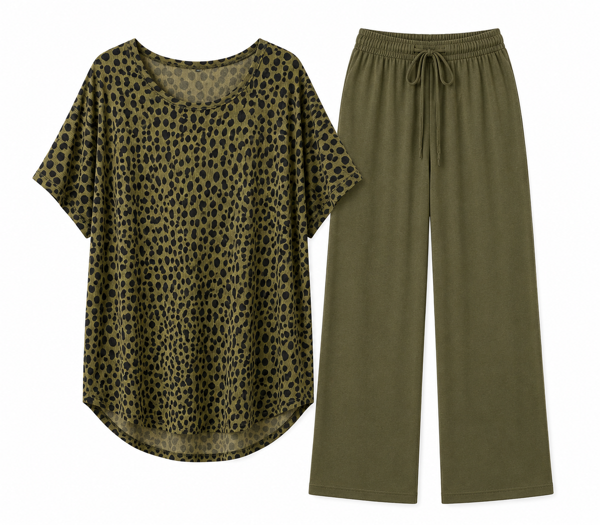 Rib Print + Solid Baby rib