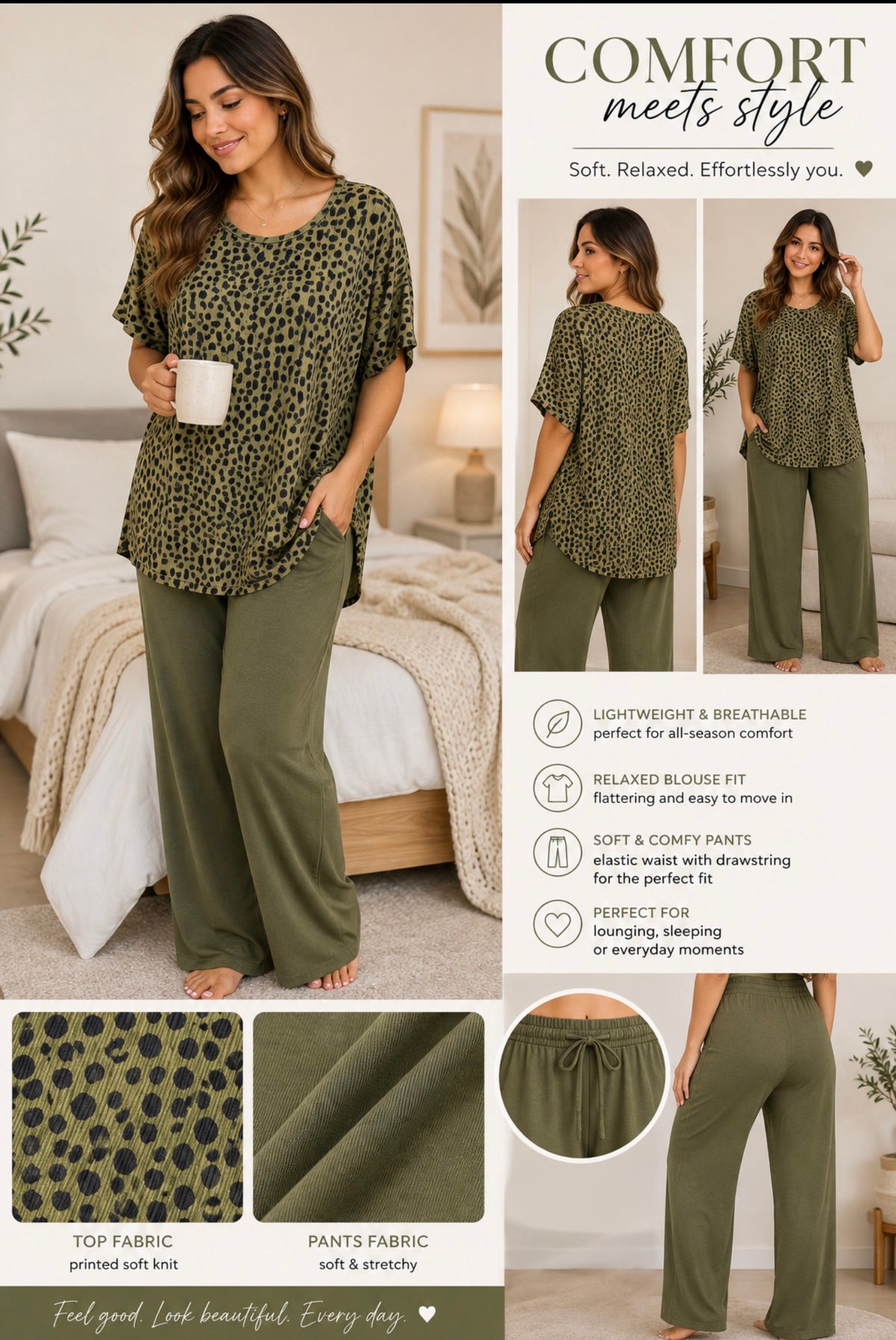 Rib Print + Solid Baby rib