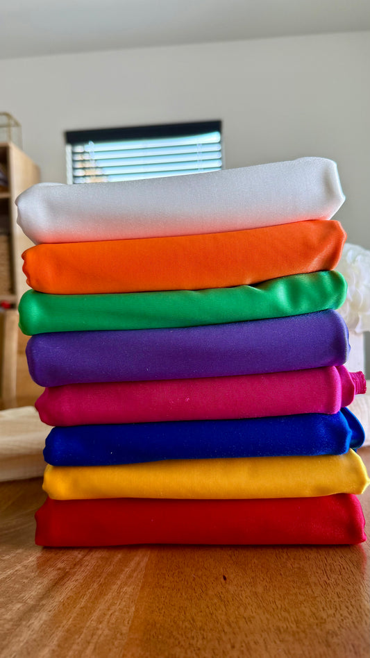 Satin casino Spandex summer colors