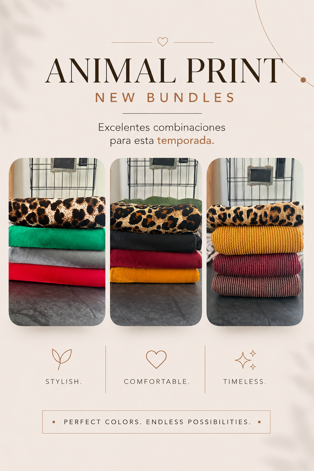 NEW ANIMAL PRINT Fabric BUNDLES!